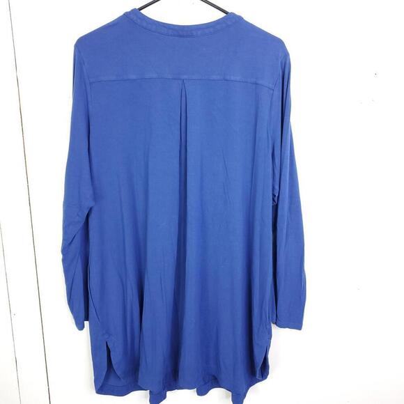 J Jill Shirt Womens 2X Button Front Mandarin Collar Stretchy Wearever Long Sleev - Picture 10 of 10